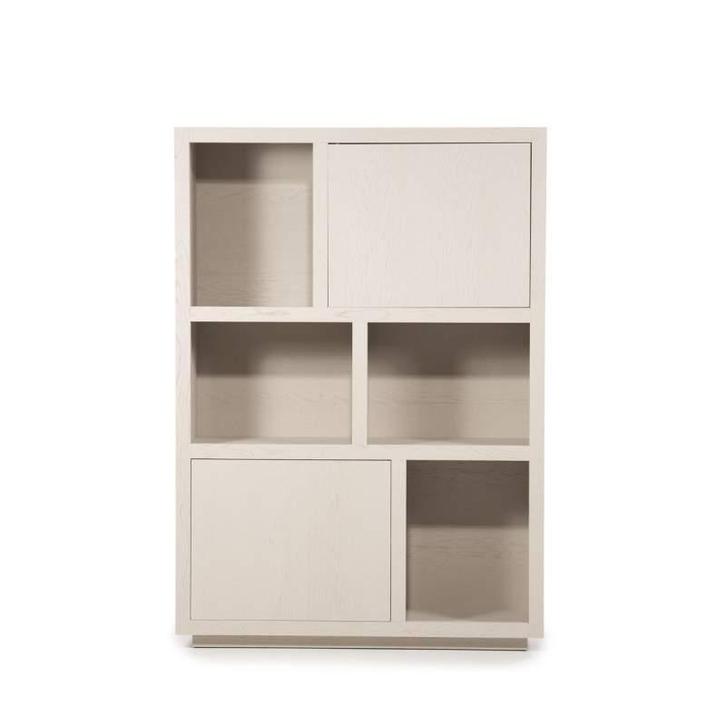 Kabinet Helsinki - 120cm - Taupe - 96279 - bergkasten, Huis en Inrichting, Kasten | Buffetkasten, Nieuw, Overige materialen