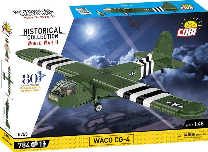COBI 5755 Waco CG-4 Zweefvliegtuig (Leger bouwsets), Kinderen en Baby's, Speelgoed | Bouwstenen, Nieuw, Verzenden