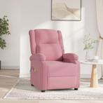 vidaXL Massagestoel elektrisch fluweel roze, Verzenden, Nieuw