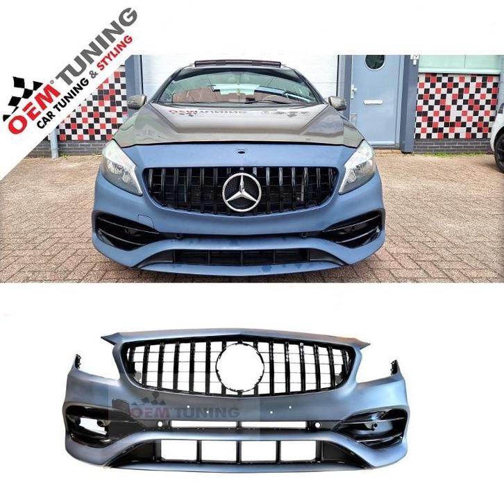 Mercedes A-Klasse W176 A45 AMG VOORBUMPER | 2012–2018 | gril, Auto-onderdelen, Carrosserie en Plaatwerk, Voor, Bumper, Mercedes-Benz