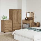 vidaXL Opbergkast Artisan Eiken 60 x 48 x 81 cm Bewerkt hout, Huis en Inrichting, Kasten | Overige, Verzenden, Nieuw