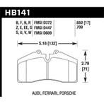 Hawk Audi/Porsche Rear AND ST-40 HPS Street Brake Pads -, Ophalen of Verzenden, Nieuw