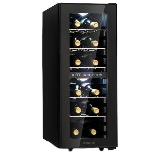 Wijnkoelkast Shiraz 12 Duo – 2 zones, 12 flessen, Witgoed en Apparatuur, Koelkasten en IJskasten, Minder dan 75 liter, Nieuw, Zonder vriesvak