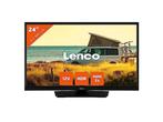 Lenco LED-2423BK - 24 LED Televisie met 12V Adapter - Zwart, Verzenden, Nieuw