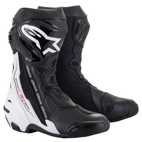 Alpinestars Supertech R Black White, Motoren, Kleding | Motorkleding, Heren, Nieuw met kaartje, Laarzen, Verzenden