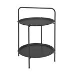 Bijzettafel donkergrijs (diameter 50 cm) Pro Garden  excl. b, Huis en Inrichting, Stoelen, Verzenden, Nieuw