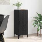 vidaXL Dressoir Zwart eiken 34.5 x 34 x 90 cm Bewerkt hout, Huis en Inrichting, Kasten | Dressoirs, Verzenden, Nieuw, Overige houtsoorten