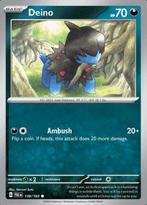 Deino 138/193 reverse holo Paldea evolved, Hobby en Vrije tijd, Verzamelkaartspellen | Pokémon, Ophalen of Verzenden, Nieuw, Losse kaart