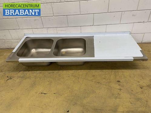 RVS Spoelblad Dubbele spoelbakken 190 x 70 cm Horeca, Zakelijke goederen, Horeca | Keukenapparatuur, Nieuw zonder verpakking, Ophalen of Verzenden