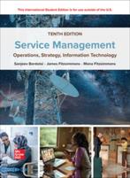 Service Management Operations Strategy Informa 9781265075538, Boeken, Zo goed als nieuw