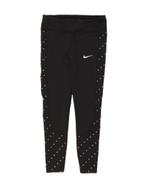 NIKE Womens Dri Fit Leggings UK 12 Medium Black Polka Dot, Verzenden, Nieuw