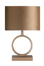 LED Tafellamp poot rond | Messing | Siena | 37,5cm, Huis en Inrichting, Lampen | Tafellampen, Ophalen of Verzenden, Nieuw