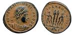 Romeinse Rijk Lot of 4 Æ Folles 4th - 5th century AD (Zonder