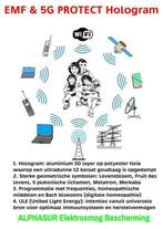 Verguld hologram 35 mm tegen elektrosmog en 5G, Verzamelen, Mineralen en Fossielen, Verzenden