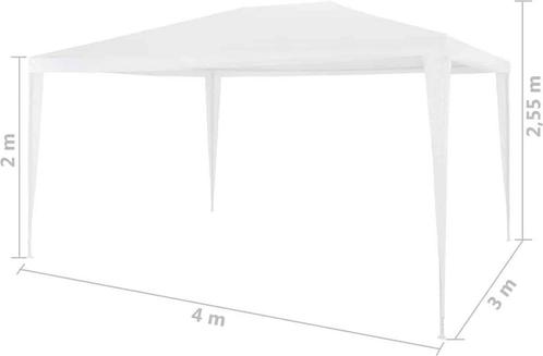 vidaXL - Partytent - 3x6 - m - PE - groen, Caravans en Kamperen, Tenten, Zo goed als nieuw, Ophalen of Verzenden