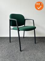 Vergaderstoel - Ahrend 320 - Groene stoffering - zwart frame, Vergader- of Presentatieruimte, Ophalen of Verzenden, Gebruikt, Stoel