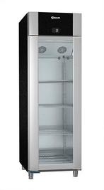 Aluminium koelkast zwart met glazen deur | 2/1 GN | 610 l..., Verzenden, Nieuw in verpakking