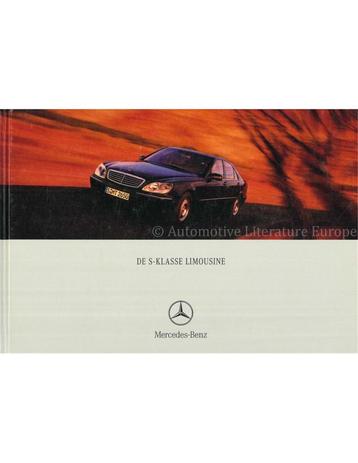 2000 MERCEDES BENZ S-KLASSE HARDCOVER BROCHURE NEDERLANDS beschikbaar voor biedingen