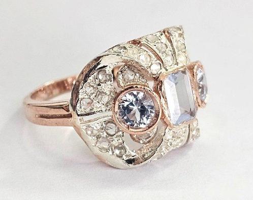 Zonder Minimumprijs - Ring - 9 kt. Roségoud, Zilver -, Sieraden, Tassen en Uiterlijk, Ringen