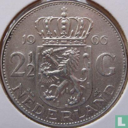 Nederland 2½ gulden 1966, Postzegels en Munten, Munten | Nederland, Losse munt, Goud, Zilver, Verzenden