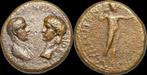 54-68ad Phrygia Nero and Agrippina Ae19 Apollo standing t..., Verzenden