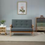TRUUSK Dubbelbank Loveseat 2-zits Met Bekleding Compact Ontw, Huis en Inrichting, Banken | Bankstellen, Verzenden, Nieuw
