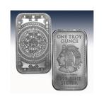 Wereld. Silver bar Aztec Calendar, 1 Oz (.999) (Zonder, Postzegels en Munten, Munten | Europa | Niet-Euromunten