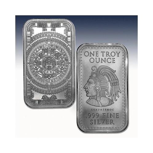 Wereld. Silver bar Aztec Calendar, 1 Oz (.999) (Zonder, Postzegels en Munten, Munten | Europa | Niet-Euromunten