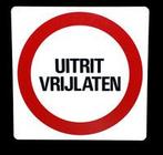 Kunststof aanduidingsbord uitrit vrijlaten, Ophalen of Verzenden, Nieuw