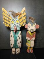 2 poppen in de kachina hopi-stijl (Zonder Minimumprijs)