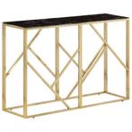 Wandtafel Goud & Glas | Retourdeal | Stijlvol & Voordelig, Ophalen of Verzenden, Nieuw