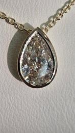 Halsketting - 14 karaat Geel goud - 1.08ct. tw. Diamant, Sieraden, Tassen en Uiterlijk, Kettingen, Nieuw