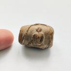 Oud-Siamese Terracotta Zittende Boeddha Kraal Talisman - 27