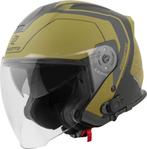 Bogotto H586 BT Illus Zwart Goud Bluetooth Jethelm, Jethelm, XXL, Nieuw met kaartje, Overige merken