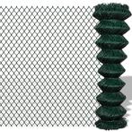vidaXL Gaashek 1,5x15 m staal groen, Verzenden, Nieuw, IJzer, 1 tot 2 meter