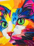 DR HIDE - (100% handpainted !) Cats Eyes, Antiek en Kunst, Kunst | Schilderijen | Modern