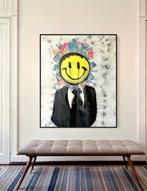 Timo Wedell (1994) - Smiley Face with Suit, Antiek en Kunst, Kunst | Schilderijen | Modern