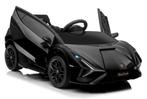 Kinderauto, LAMBORGHINI SIAN zwart met Touchscreen TV scherm, Ophalen of Verzenden, Nieuw
