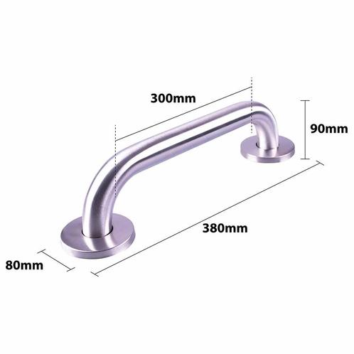 Handgreep RVS met geborstelde afwerking | Lengte: 38 cm | Wa, Huis en Inrichting, Badkamer | Badtextiel en Accessoires, Ophalen of Verzenden
