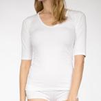 Claesens Dames V-Shirt Wit V-Hals 3/4 Mouw, Kleding | Dames, Verzenden