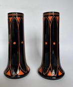 Art Nouveau-stijl - Vaas (2) - Glas, Emaille, Antiek en Kunst