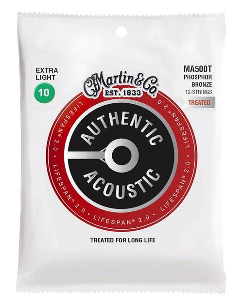 Martin MA500T Authentic Acoustic Lifespan 2.0 12-snarige git, Muziek en Instrumenten, Instrumenten | Toebehoren, Verzenden