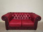 Bank - Leder - Chesterfield 2-zits, Antiek en Kunst