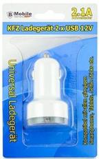 Mobile Germany Dual USB Car Charger 12V-Wit (Diversen) NIEUW, Ophalen of Verzenden, Nieuw