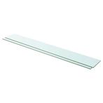vidaXL Schappen 2 st 110x15 cm glas transparant, Huis en Inrichting, Woonaccessoires | Wandplanken en Boekenplanken, Verzenden