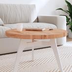 vidaXL Tafelblad rond Ø70x4 cm massief beukenhout, Huis en Inrichting, Tafels | Eettafels, Verzenden, Nieuw