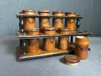 Kruidenrek (9) - Hout - Antique Czech spice rack, Antiek en Kunst