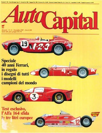 1987 AUTOCAPITAL MAGAZINE 11 ITALIAANS beschikbaar voor biedingen