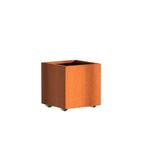 Cortenstaal plantenbak 50x50x50cm - Met wielen, Tuin en Terras, Bloembakken en Plantenbakken, Minder dan 60 cm, Vierkant, Nieuw
