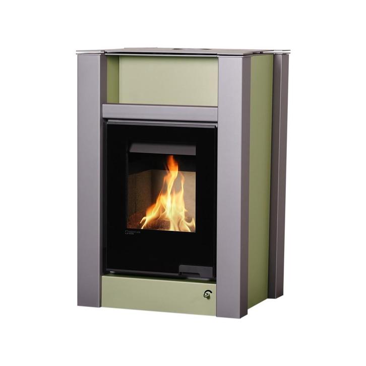 Aquaflame Vario Lend cv-houtkachel Gebroken wit metallic, Doe-het-zelf en Verbouw, Geisers en Boilers, Verzenden